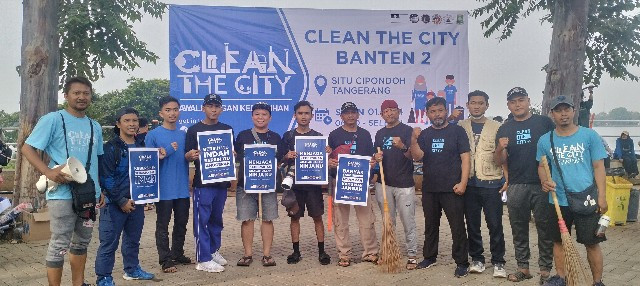 Clean The City Banten 2 Lakukan Bersih-Bersih di Situ Cipondoh
